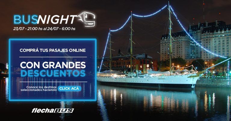 Llega la noche de los Buses. Viajar por Argentina con Flechabus
