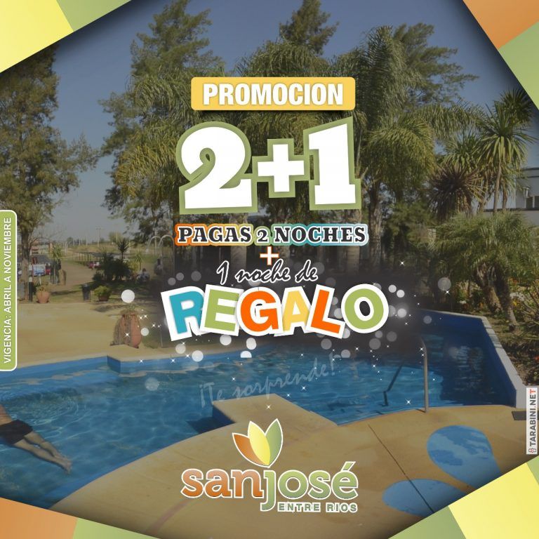 Promoción 2+1 para viajar por Entre Ríos – Turismo San José